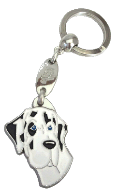 GREAT DANE HARLEQUIN - pet ID tag, dog ID tags, pet tags, personalized pet tags MjavHov - engraved pet tags online